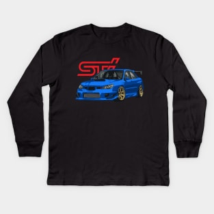 Subaru Impreza WRX STi GDB Hawkeye Kids Long Sleeve T-Shirt